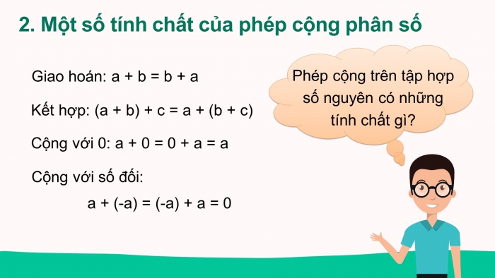 Giáo án PPT Toán 6 chân trời Bài 4: Phép cộng và phép trừ phân số