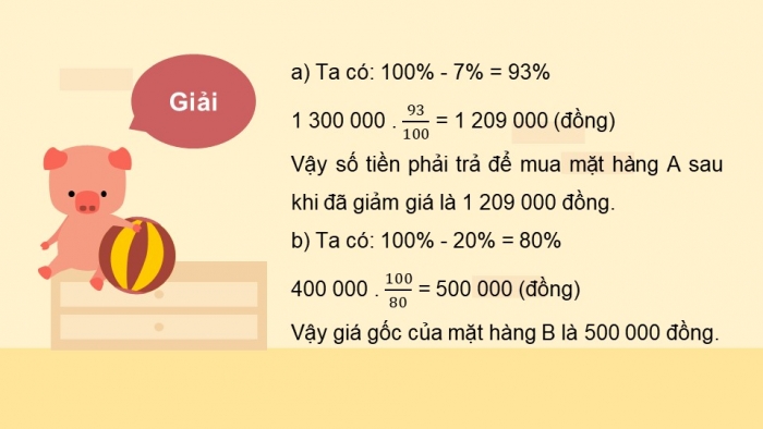 Giáo án PPT Toán 6 chân trời Bài 5: Bài toán về tỉ số phần trăm