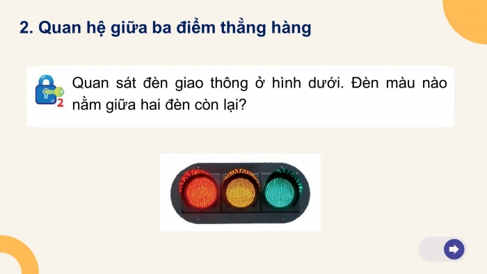 Giáo án PPT Toán 6 chân trời Bài 2: Ba điểm thẳng hàng. Ba điểm không thẳng hàng