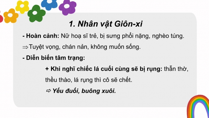 Giáo án PPT Ngữ văn 6 chân trời Bài 6: Chiếc lá cuối cùng