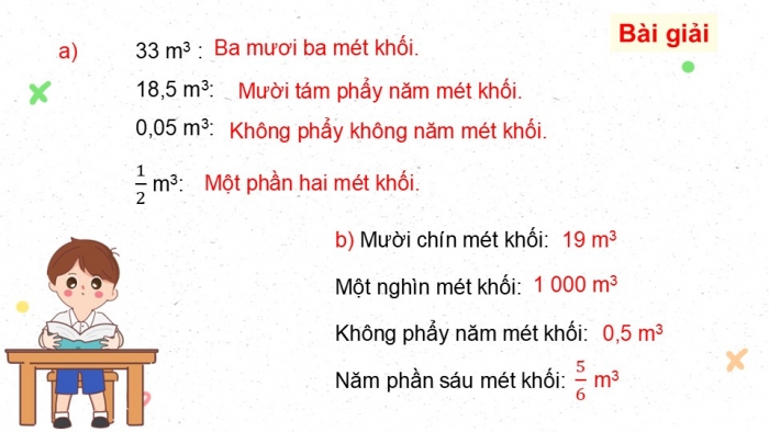 Giáo án điện tử Toán 5 cánh diều Bài 64: Mét khối