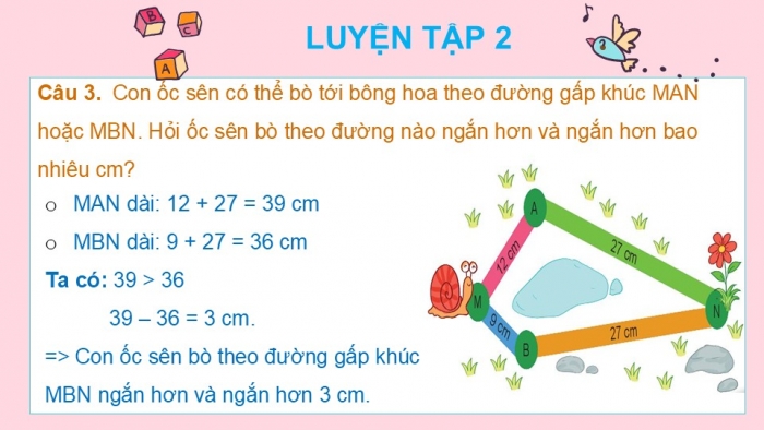 Giáo án PPT Toán 2 kết nối Bài 72: Ôn tập hình học