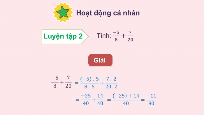 Giáo án PPT Toán 6 kết nối Bài 25: Phép cộng và phép trừ phân số