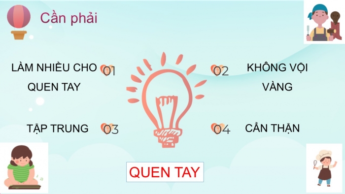 Giáo án PPT HĐTN 2 kết nối Tuần 4: Tay khéo, tay đảm