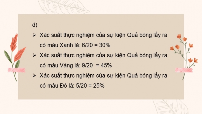 Giáo án PPT Toán 6 kết nối Bài tập cuối chương IX