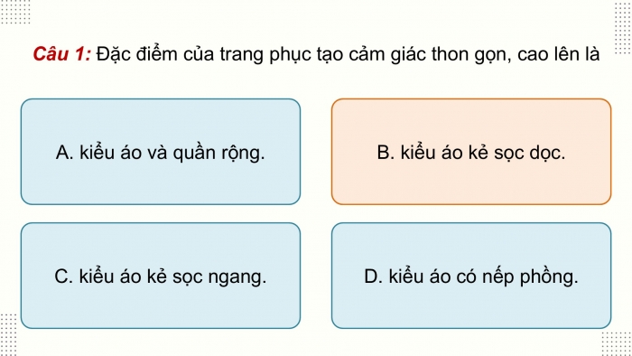 Giáo án điện tử Công nghệ 9 Cắt may Chân trời Bài Ôn tập