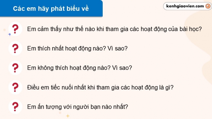 Giáo án điện tử Hoạt động trải nghiệm 9 cánh diều Đánh giá cuối Chủ đề 5