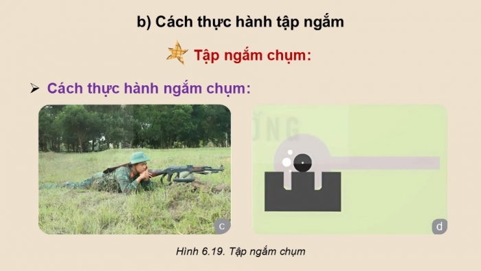 Giáo án điện tử Quốc phòng an ninh 12 kết nối Bài 6: Kĩ thuật bắn súng tiểu liên AK (P2)