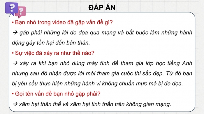 Giáo án điện tử Đạo đức 5 chân trời Bài 10: Em nhận diện biểu hiện xâm hại