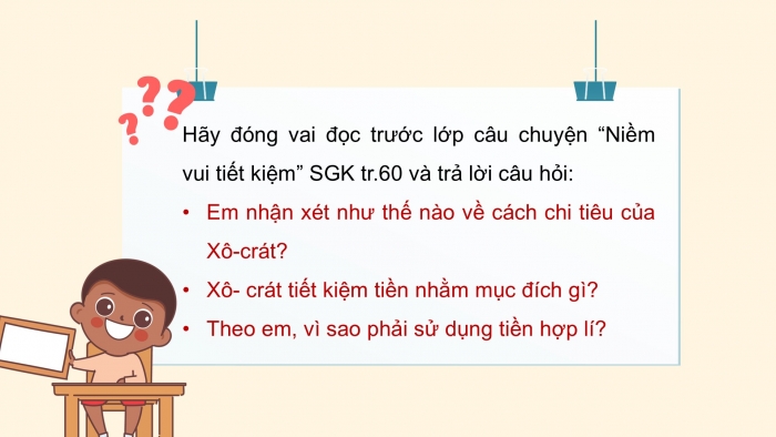 Giáo án điện tử Đạo đức 5 chân trời Bài 12: Em sử dụng tiền hợp lí