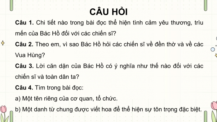 Giáo án điện tử Tiếng Việt 5 cánh diều Bài 15: Ôn tập giữa học kì II (Tiết 1 + 2)