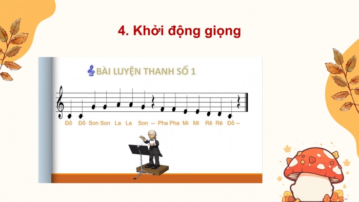 Giáo án điện tử Âm nhạc 5 cánh diều Tiết 19: Hát Lá phong