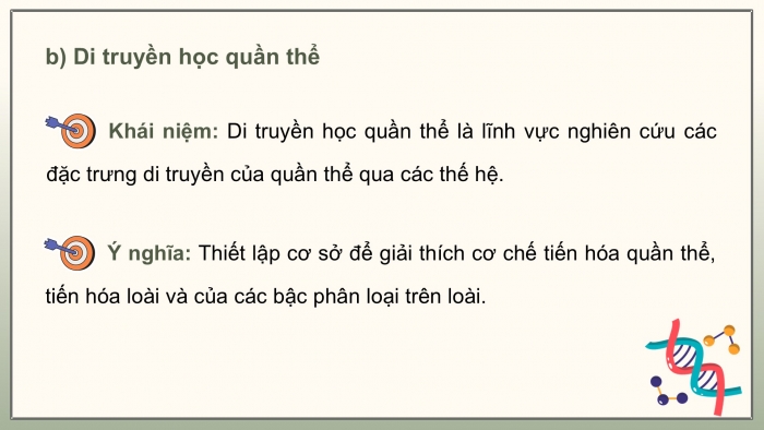 Giáo án điện tử Sinh học 12 cánh diều Bài 13: Di truyền học quần thể