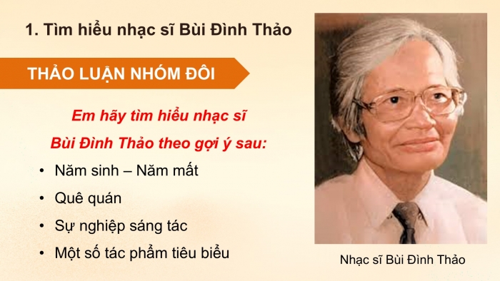 Giáo án điện tử Âm nhạc 5 kết nối Tiết 20: Thường thức âm nhạc Nhạc sĩ Bùi Đình Thảo và bài hát Sách bút thân yêu ơi!, Ôn đọc nhạc Bài số 3