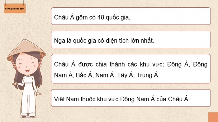 Giáo án điện tử Lịch sử và Địa lí 5 kết nối Bài 22: Các châu lục và đại dương trên thế giới