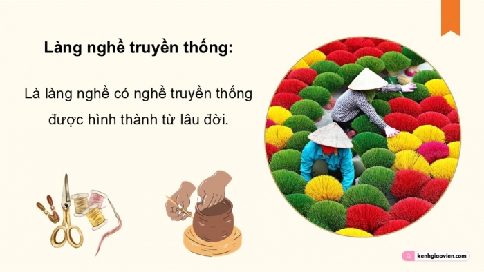 Giáo án điện tử chuyên đề Địa lí 12 kết nối CĐ 3 Phần 1: Những vấn đề chung (Phát triển làng nghề)