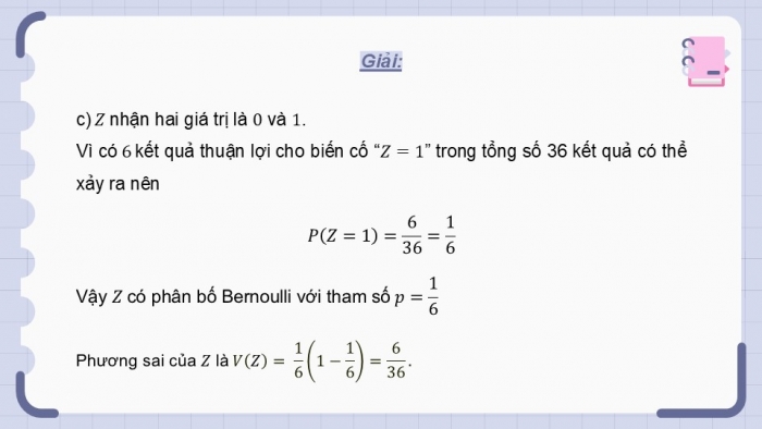 Giáo án điện tử chuyên đề Toán 12 chân trời Bài 2: Phân bố Bernoulli và phân bố nhị thức