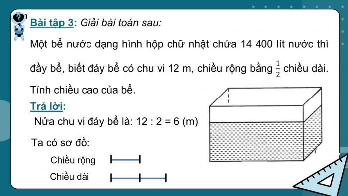 Giáo án PPT dạy thêm Toán 5 Kết nối bài 52: Thể tích của hình hộp chữ nhật