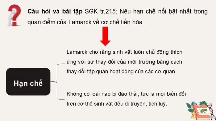 Giáo án điện tử KHTN 9 kết nối - Phân môn Sinh học Bài 50: Cơ chế tiến hóa