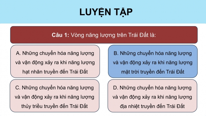 Giáo án điện tử KHTN 9 chân trời - Phân môn Vật lí Bài Ôn tập chủ đề 5