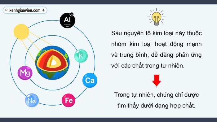 Giáo án điện tử KHTN 9 chân trời - Phân môn Hoá học Bài 31: Sơ lược về hóa học vỏ Trái Đất và khai thác tài nguyên từ vỏ Trái Đất