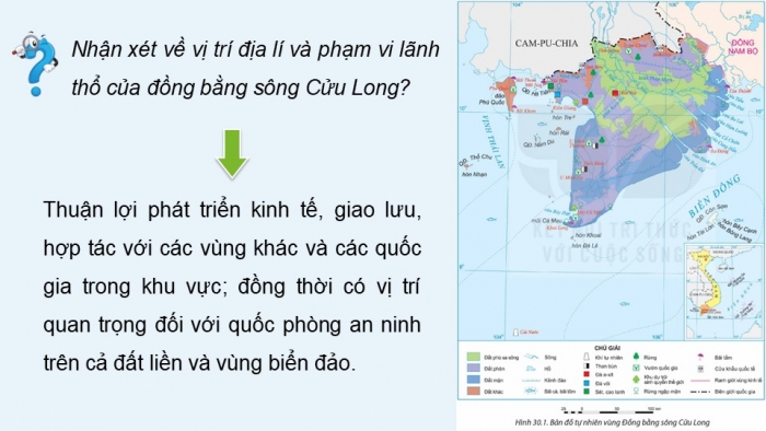 Giáo án điện tử Địa lí 12 kết nối Bài 30: Sử dụng hợp lí tự nhiên để phát triển kinh tế ở Đồng bằng sông Cửu Long