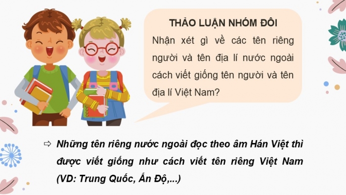 Giáo án điện tử Tiếng Việt 5 kết nối Bài 25: Cách viết tên người và tên địa lí nước ngoài