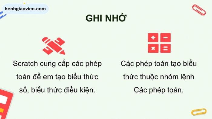 Giáo án điện tử Tin học 5 kết nối Bài 15: Sử dụng biểu thức trong chương trình