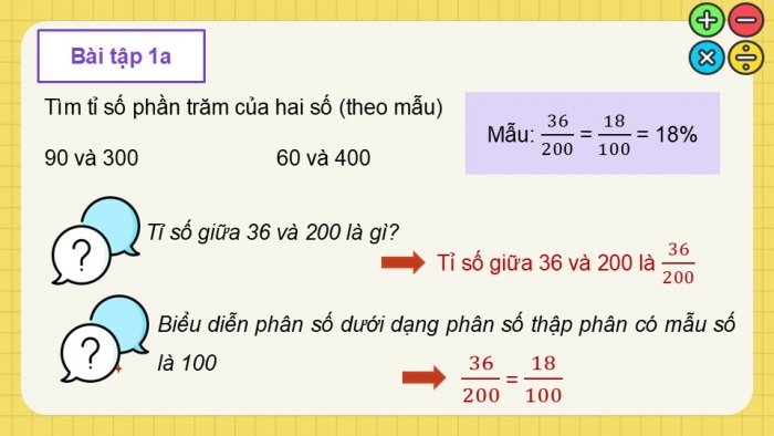 Giáo án điện tử Toán 5 kết nối Bài 40: Tìm tỉ số phần trăm của hai số