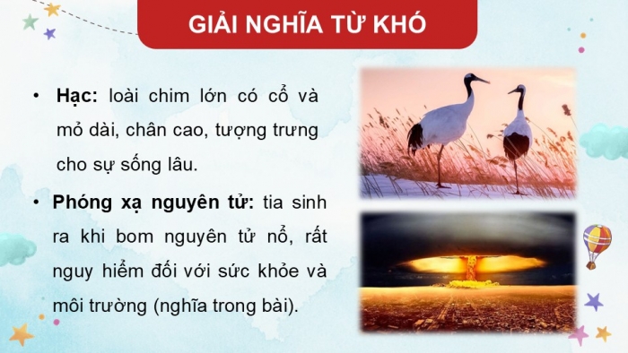 Giáo án điện tử Tiếng Việt 5 cánh diều Bài 16: Những con hạc giấy