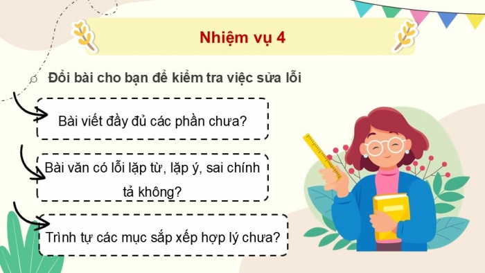 Giáo án điện tử Tiếng Việt 5 cánh diều Bài 18: Trả bài viết báo cáo công việc