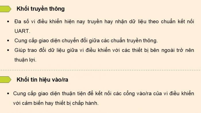 Giáo án điện tử Công nghệ 12 Điện - Điện tử Kết nối Bài 25: Bo mạch lập trình vi điều khiển