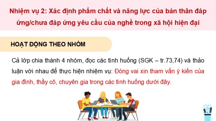 Giáo án điện tử Hoạt động trải nghiệm 12 chân trời bản 1 Chủ đề 8: Sẵn sàng học tập và lao động (P2)