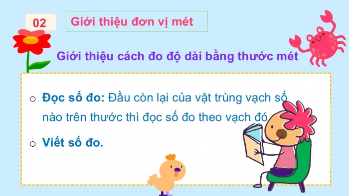 Giáo án PPT Toán 2 chân trời bài Mét