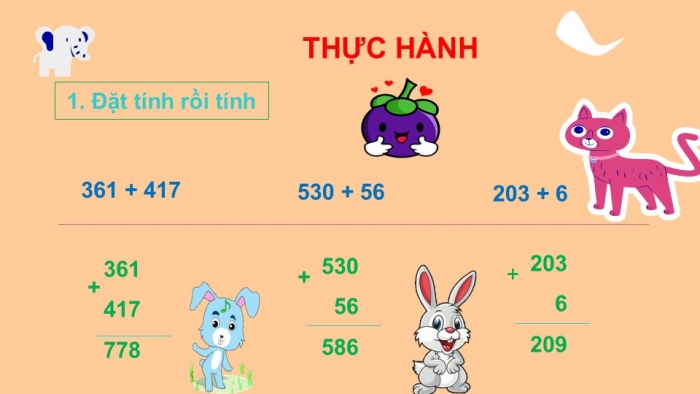 Giáo án PPT Toán 2 chân trời bài Phép cộng không nhớ trong phạm vi 1 000