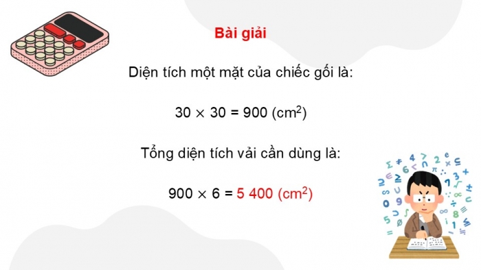 Giáo án điện tử Toán 5 kết nối Bài 51: Diện tích xung quanh và diện tích toàn phần của hình lập phương