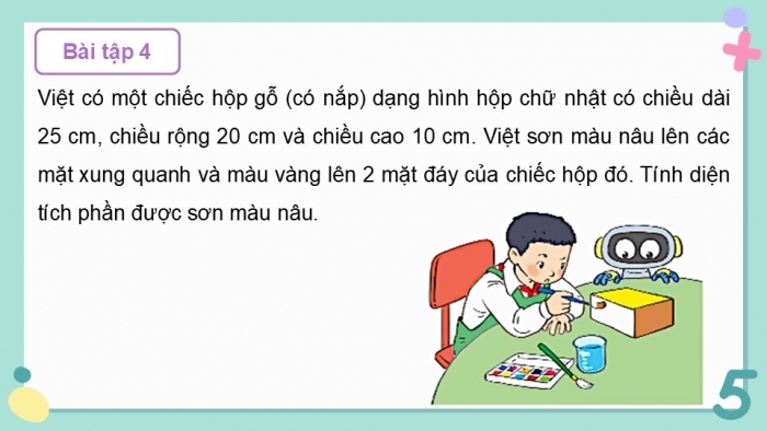 Giáo án điện tử Toán 5 kết nối Bài 55: Luyện tập chung