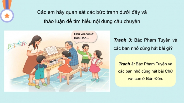 Giáo án PPT Âm nhạc 2 kết nối Tiết 21: Ôn tập đọc nhạc Bài số 3, Thường thức âm nhạc Câu chuyện về bài hát Chú voi con ở Bản Đôn, Vận dụng – Sáng tạo