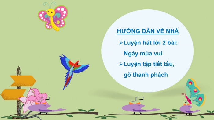 Giáo án PPT Âm nhạc 2 chân trời Tiết 2: Hát Ngày mùa vui (Lời 2), Làm quen gõ thanh phách. Luyện tập mẫu âm