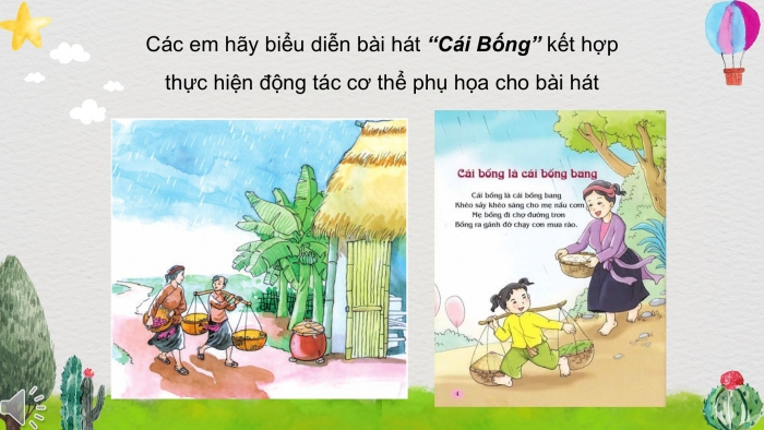 Giáo án PPT Âm nhạc 2 cánh diều Tiết 20: Ôn tập bài hát Bắc kim thang, Nghe nhạc Cái bống