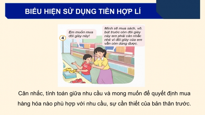 Giáo án điện tử Đạo đức 5 kết nối Bài 8: Sử dụng tiền hợp lí