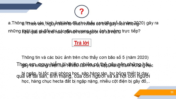 Giáo án PPT Công dân 6 cánh diều Bài 8: Ứng phó với các tình huống nguy hiểm từ thiên nhiên