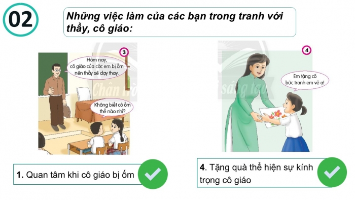 Giáo án PPT Đạo đức 2 chân trời Bài 5: Kính trọng thầy giáo, cô giáo