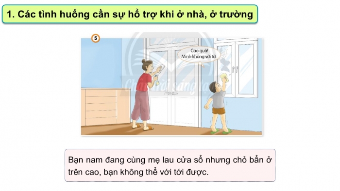 Giáo án PPT Đạo đức 2 chân trời Bài 11: Tìm kiếm sự hỗ trợ khi ở nhà, ở trường