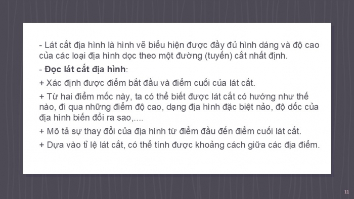 Giáo án PPT Địa lí 6 kết nối Bài 14 Thực hành: Đọc lược đồ địa hình tỉ lệ lớn và lát cắt địa hình đơn giản