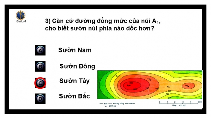 Giáo án PPT Địa lí 6 cánh diều Bài 12 Thực hành: Đọc lược đồ địa hình tỉ lệ lớn và lát cắt địa hình đơn giản