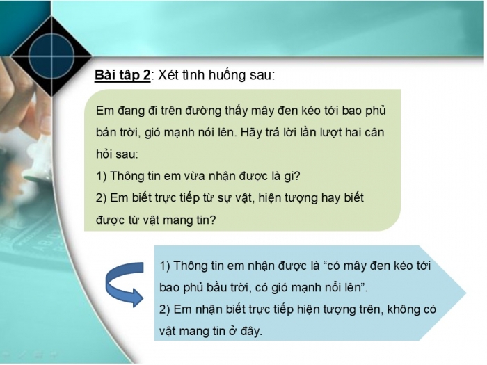 Giáo án PPT Tin học 6 cánh diều Bài 1: Thông tin – Thu nhận và xử lí thông tin