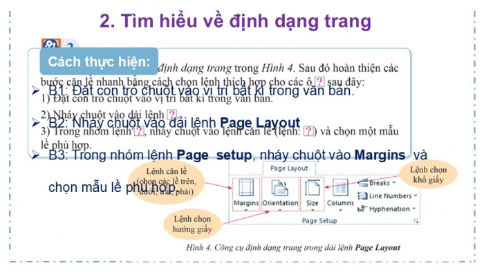 Giáo án PPT Tin học 6 cánh diều Bài 2: Trình bày trang, định dạng và in văn bản