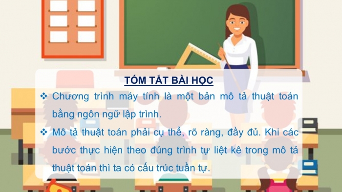 Giáo án PPT Tin học 6 cánh diều Bài 2: Mô tả thuật toán. Cấu trúc tuần tự trong thuật toán