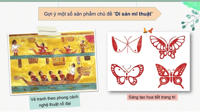 Giáo án PPT Mĩ thuật 6 cánh diều Bài 9: Ôn tập học kì I